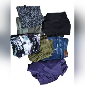 Mixed Clothing Bundle with Denim and Camouflage